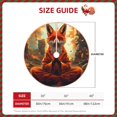 thumbnail image 2 of Sikiie Maple Leaf Meditating Fox Nativity Christmas Tree Skirt, Jesus Christian Winter Holiday Tree Mat Decoration(30-48IN)48", 2 of 6