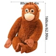 thumbnail image 2 of 63 Inch Large Stuffed Monkey Giant Monkey Plush Toys, Stuffed Animals Big Monkey Plush Soft Toys for Boys Girls and Girlfriends, Soft Pillow Decorations for Sofa Bed, Huggable Plushies, 2 of 12