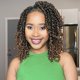 thumbnail image 1 of Fulcrum Passion Twist Hair 10 pulgadas 8 paquetes Passion Twist Crochet Hair para mujeres negras Prelooped Crochet Twist Hair con extremos rizados (10 pulgadas T27#), 1 of 1