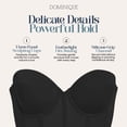 thumbnail image 4 of Dominique Brie Backless Strapless Bridal Bra #6380 – Ultra Low Back, Sweetheart Neckline, Smooth Fit – Lingerie for Women, 4 of 6