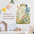 thumbnail image 4 of FORMRS Acrylic Clipboard with Low Profile Clip Standard A4 Letter Size, 12.5" x 9", Colorful Wildflowers, 4 of 8