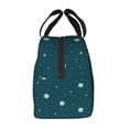 thumbnail image 4 of Teal Planet Star Space Lunch Bag Thick Aluminum Foil Tote Cooler for Women Office Picnic Gift, 4 of 7