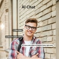 thumbnail image 3 of AI Smart Glasses with 8MP Camera, HD 1080P, Bluetooth Music/Calls, Open Ear, EIS, WiFi, Voice Assistant, Translation, Object Recognition for Travel, Outdoor, Wide Face (Transparent Lenses), 3 of 8