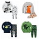 thumbnail image 2 of Conjunto de pijamas para niños y bebés, ropa de dormir de otoño, camisetas de manga larga y pantalones, novedad, 2 unidades, 2 of 2