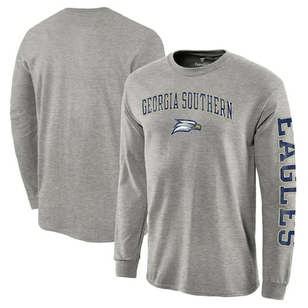 Georgia Southern Eagles Golf - Georgia Southern Eagles Fanatics Branded Distressed Arch Over Logo Long Sleeve Hit T-Shirt - Gray