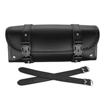 30.5*12*9CM Motorcycle Fork Bag, PU Leather Handlebar Tool Bag Storage Bag for Harley for Suzuki for Kawasaki