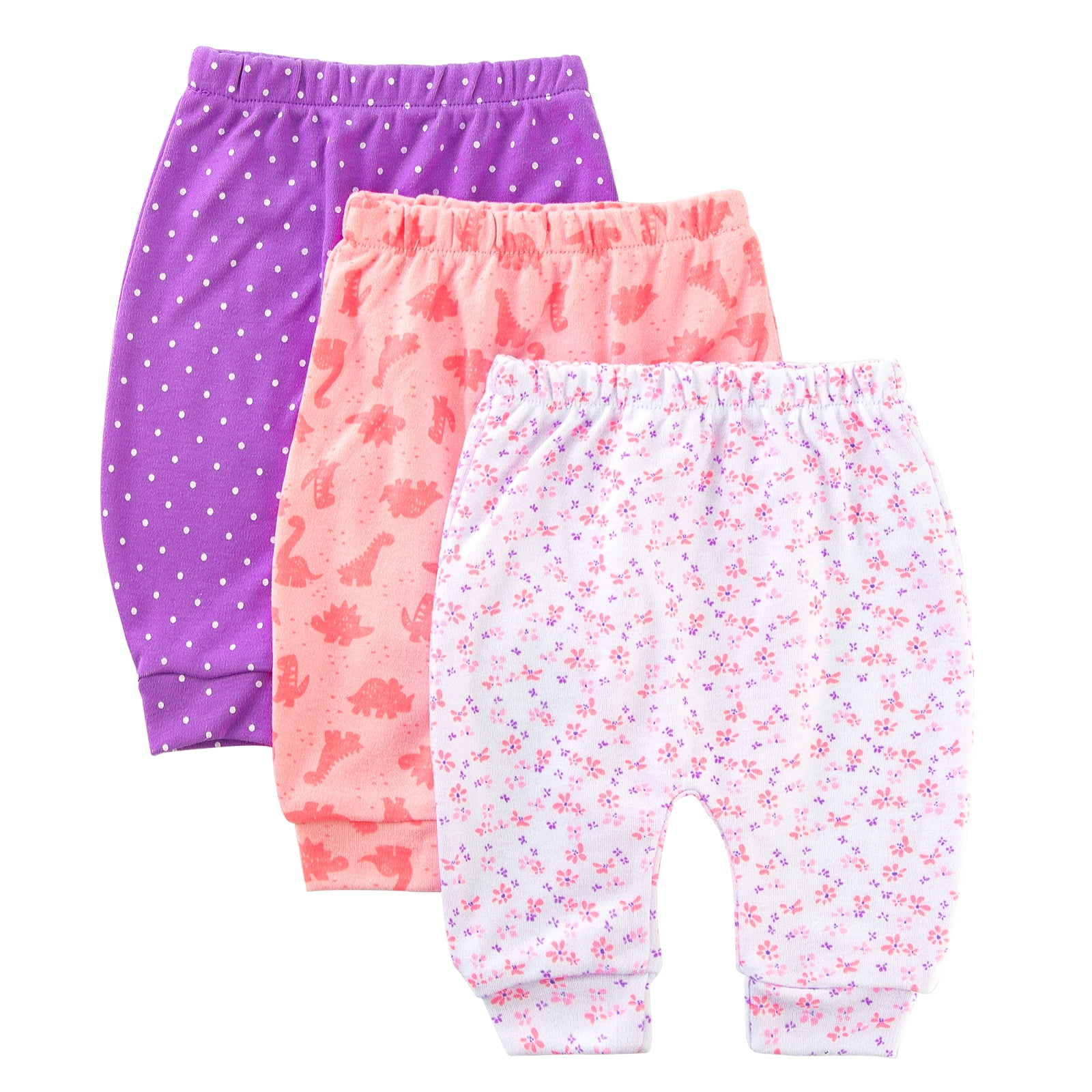 Soft and Comfy 100% Pure polyester Baby Pants for Baby Boys and Girls with Ample Diaper Room 0-12 Months