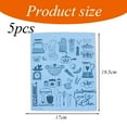 thumbnail image 4 of Paquete de 5 toallas de papel reutilizables, toallas de cocina suecas que no rayan, paños de esponja de celulosa súper absorbentes, biodegradables, aptas para lavavajillas, sin olor, 4 of 5