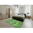 thumbnail image 4 of Ahgly Company Indoor Rectangle Patterned Shamrock Green Novelty Area Rugs, 7' x 10', 4 of 6