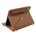 thumbnail image 3 of Handbag Case for iPad 9th/8th/7th Gen/Pro 10.5", Flip Folio Stand Crossbody Wallet Case with S Pen Holder & Card Slots Pocket, Hand Strap & Shoulder Strap Protective Cover,Brown, 3 of 10