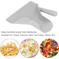 thumbnail image 4 of Cuchara para palomitas de maíz, papas fritas, cargador de pala, embalaje de chips, pala, embudo, palomitas de maíz, mango derecho, cuchara para chips de plástico, espátula para papas fritas,, 4 of 5
