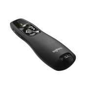 Logitech Wireless Presenter R400, Wireless Presentation Remote Clicker with Laser Pointer, Black