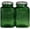Green, variant on Kerixi Depression Style Salt and Pepper Shakers Blue Glass