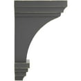 thumbnail image 2 of Ekena Millwork 3 1/2"W x 3 3/4"D x 6"H Mini Jefferson Wood Vintage Decor Corbel, Black, 2 of 6