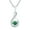 Green, variant on Infinity Necklaces,925 Sterling Silver Cubic Zirconia Infinity Knot with Dancing Diamond Pendant Necklace,Birthstone Jewelry for Women