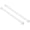 White-2 Pcs, variant on 2 Pack Small Spring Tension Curtain Rods 7.5 to 11.5 Inch, Adjustable No Drill Window Rod, Closet Cupboard Thin Rods, Black