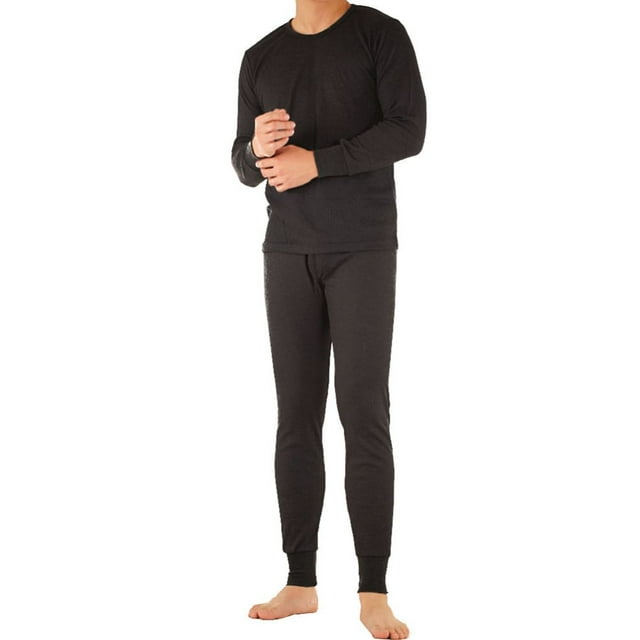 SLM Men’s 100 Cotton Thermal Underwear Sets Warm Waffle Knit Long