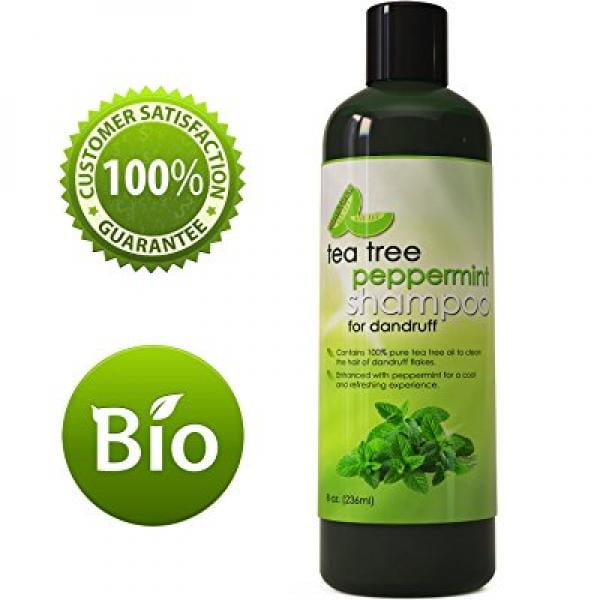 Tea Tree Peppermint Moisturizing Shampoo with Organic Mint and Jojoba
