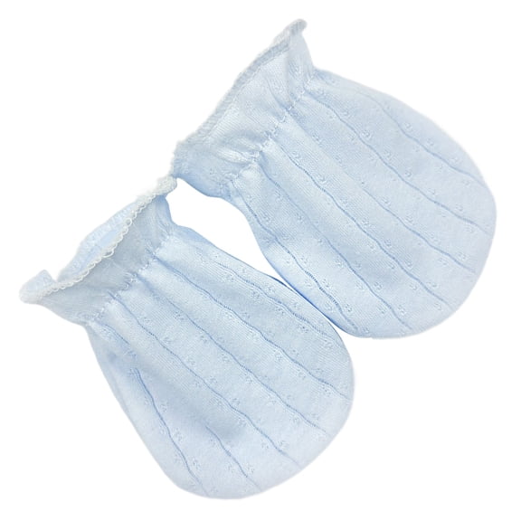 RUISINERY Soft Cotton Baby Mittens for 0-12 Months Infants Scratches on Delicate Skin Breathable and Comfortable Gloves