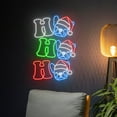 thumbnail image 3 of Handmadetneonsign Ho Ho Ho French Bulldog Led Sign, Bulldog Hohoho Neon Sign, Christmas Cap Dog Led, 3 of 5