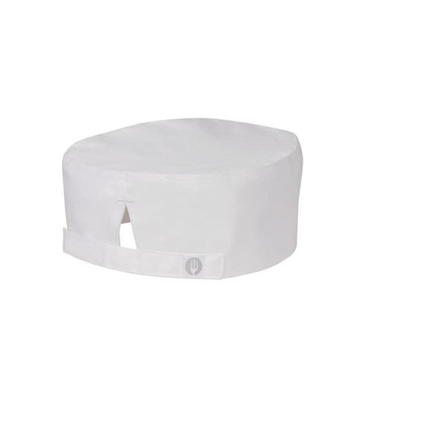 Gorro de Chef Unisex Chef Works Blanco Poliéster/Algodón Talla Única