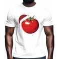 thumbnail image 2 of Camisetas para hombre, camisetas casuales de manga corta con tomate rojo, camisetas gráficas para hombre, 2 of 8