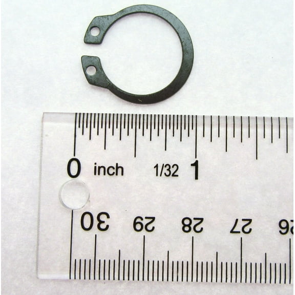 External Retainting Snap Ring  3/4 inch Black Oxide  Spring Steel