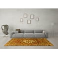 thumbnail image 3 of Ahgly Company Machine Washable Indoor Rectangle Persian Yellow Traditional Area Rugs, 2' x 5', 3 of 4