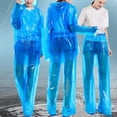 thumbnail image 2 of Conjunto de 20 piezas de impermeables transparentes desechables con capucha para adultos FLhrweasw Para estrenar, 2 of 6