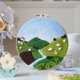 thumbnail image 1 of Marco de fotos con pinchos de fieltro de lana, bolsa de material artesanal para bricolaje, bordado con pinchos, regalo para pareja, pintura de paisaje decorativa hecha a mano, 1 of 6