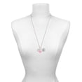 thumbnail image 3 of Delight Jewelry Silvertone Large Initial - D - Hot Pink Heart Nurse Strong Zoe Necklace, 3 of 4