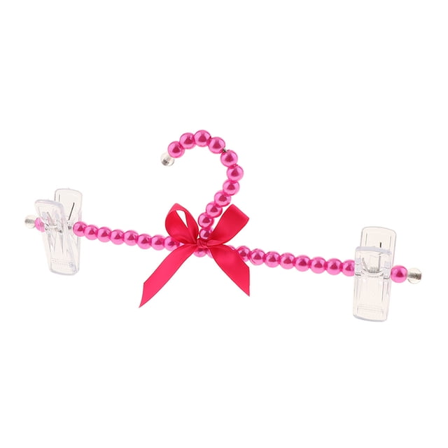 Perchero Sunnimix con Perlas para niñas gris rosado
