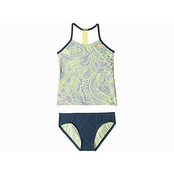 Nike Girls Swimwear Neon Green Two Piece Tankini Set XL