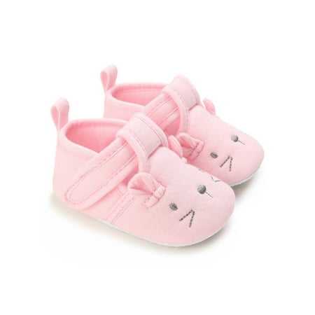 

SIMANLAN Newborn Moccasin Shoe Comfort Crib Shoes Prewalker First Walkers Toddler Kids Soft Sole Flats Infant Casual Pink 6-12 months