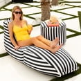 thumbnail image 4 of Jaxx Prado Outdoor Chaise Lounge, Black & White Stripe, 4 of 7