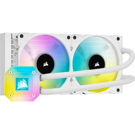 Corsair CW-9060050-WW iCUE H100i ELITE CAPELLIX Liquid CPU Cooler - White