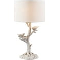thumbnail image 4 of Vanity Art 21.65" Indoor White Table Lamp with Fabric Shade | Modern Farmhouse Bedside Lamp Natural Scenery Table Lamp for Bedroom, Living Room, Office, College Dorm MLT002TL-TR-WT, 4 of 4