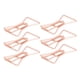 thumbnail image 2 of 100 PCS Clips de papel Portátil Encantador Práctico Galvanoplastia Clip de papel de metal de oro rosa Caja Suministros de oficina Pajarita, 2 of 10