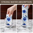 thumbnail image 6 of 4 Pcs Pioneer Flower Floral Print Pattern Kitchen Towels, Funny Microfiber Dish Towel Set, 18" X 26" Tea Towels, 6 of 6