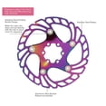 thumbnail image 3 of 6 Nail Bike Floating Rotor,Bike High Hardness Floating Rotor Colorful 6 Nails Mountain Bike Disc Brake Rotor, 3 of 8