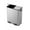 Silver, variant on Trash Can, 2 x 8 Gallon (2 x 30 L) Double Compartment Garbage Can for Recycling, Stainless Steel, Soft-Close Lids, Removable Buckets, Pedals, for Bathroom Bedroom Home Office