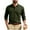 #0042-Army Green, variant on Betivan Mens Casual Polo Shirt Summer Long Sleeve Vacation Button Beach Knit Stretchy Golf Shirts