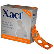 Xact 1078350-BX 0.75 x 1 in. 15 mm Circle Mammography Mole Marker, Orange - Pack of 100