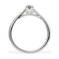 thumbnail image 3 of Unique Moments 0.25 Carat Solitaire 4-Prong Lab Grown Oval-Cut Diamond Engagement Ring 10K White Gold, 3 of 6