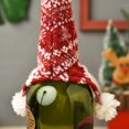 thumbnail image 4 of KG Navidad en Stock decoraciones Noel Navidad Natale Gnomo sin rostro funda para botella de vino funda navideña para botella de vino, 4 of 4