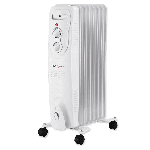 EUROSTAR HRH789W Oil-Filled Radiant Heater, White