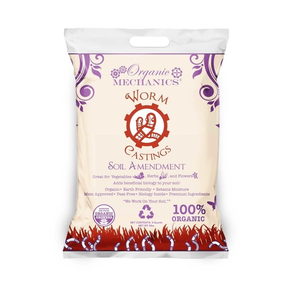 Organic Mechanics Worm Castings Soil Amendment, 5lb