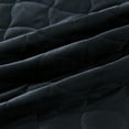 thumbnail image 3 of Dual-Sided Velvet Box-Stitched Heavyweight 3-Piece King Quilt Set, Black, 3 of 6
