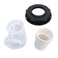 thumbnail image 2 of Ton Barrel Lid, Multifunction IBC Lid with Filter Lightweight IBC Tanks Lid Filter Stable Performance IBC Lid Filter Screen Rain Water Filter for Barrel Container 165mm, 2 of 7