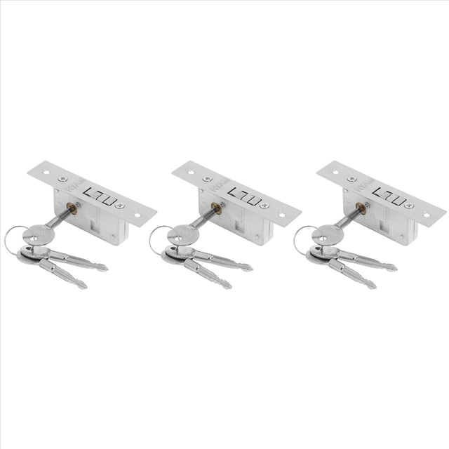 3X Invisible / Cerradura de Puerta, Cerradura de Gancho para Puerta Corrediza, Cuerpo de Cerradura de Aleación, de Puerta de Vidrio, , Duradero, Herrajes para Puerta